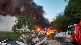 Intervention des pompiers à Fontenay-en-Parisis.