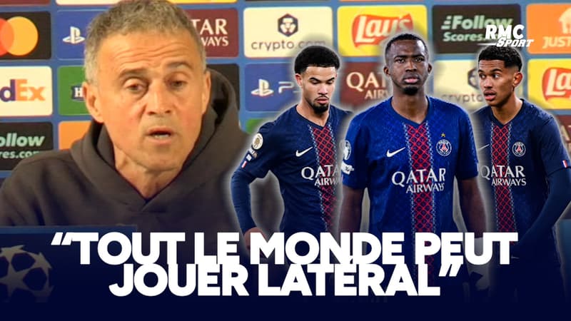 Athletic Club - PSG : “Avec la mentalité, tout le monde peut jouer latéral”, explique Luis Enrique