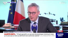 Bruno Le Maire affirme que la France connaîtra une baisse du PIB qui sera "beaucoup plus que moins 1%"