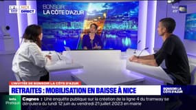 Retraites: la manifestation de ce mardi à Nice a moins réuni que les précédentes