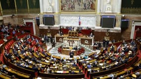Vue générale de l'Assemblée nationale le 24 novembre 2022 à Paris