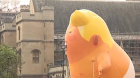 Le ballon "Bébé Trump" de retour dans le ciel britannique pour accueillir le président américain