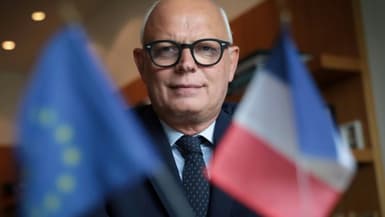 Edouard Philippe, ancien Premier ministre, maire du Havre, à l'hôtel de ville du Havre, en Seine-Maritime, le 25 juillet 2023