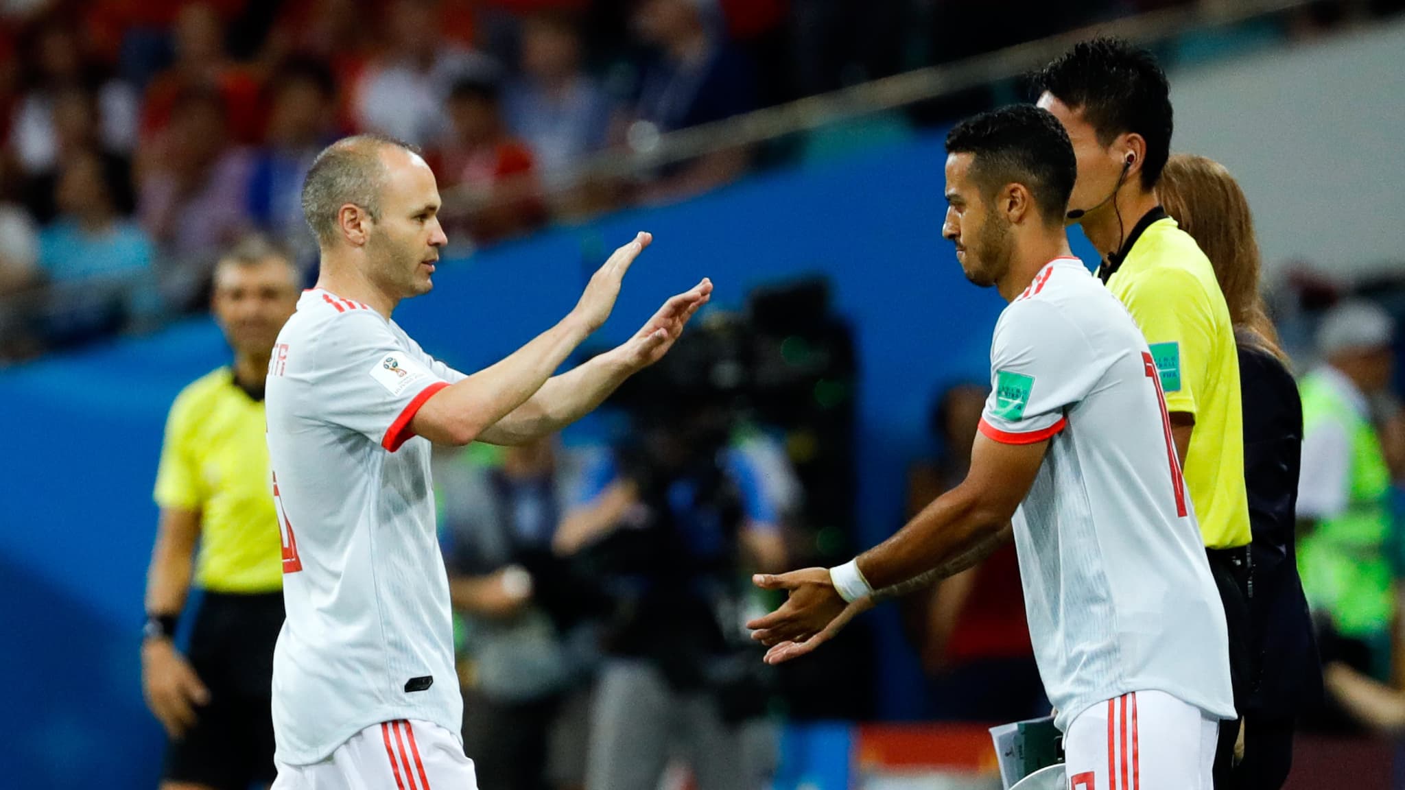 Thiago Alcantara et Iniesta