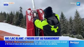 Au Lac Blanc, malgré de petites chutes de neige, c'est la fin de saison ! L'heure est au rangement