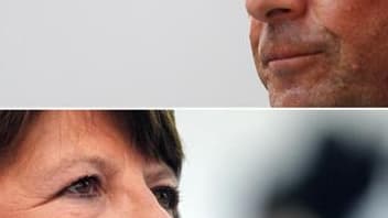 François Hollande confirme son avance sur Martine Aubry, par rapport à juillet, dans un sondage Ipsos-Logica sur la présidentielle. Tous deux devanceraient cependant Nicolas Sarkozy au premier tour, avec respectivement 30% et 27% contre 23% pour l'actuel