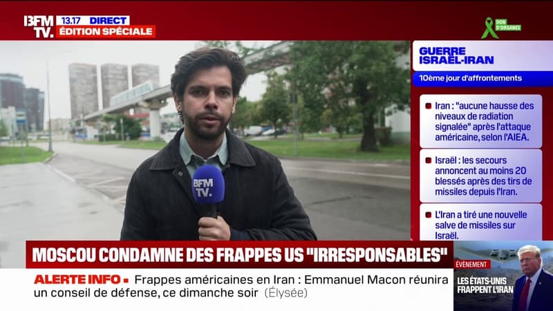 Frappes américaines en Iran: Moscou condamne les attaques 