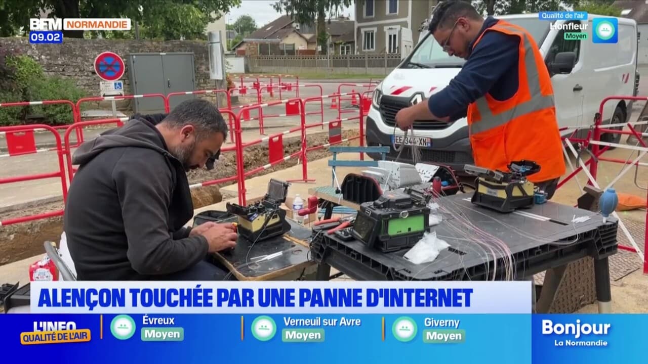 Orne: les habitants d'alençon en peine face à une panne d'internet