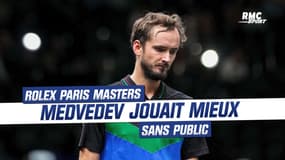 Rolex Paris Masters : "Je jouais beaucoup mieux à Bercy quand il n’y avait personne" affirme Medvedev