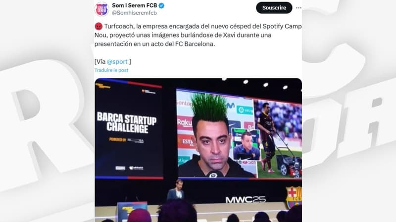Xavi avec de la pelouse à la place des cheveux? Pourquoi une photo détournée fait polémique au Barça