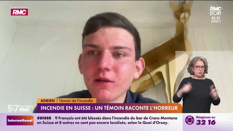 Incendie en Suisse : un témoin raconte l'horreur