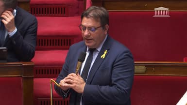 Jocelyn Dessigny, député RN de l'Aisne, le 25 septembre 2023 à l'Assemblée nationale