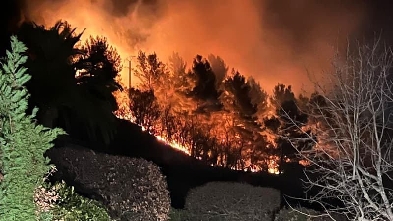 Un feu de forêt s'est déclaré à Spéracèdes vendredi 10 mars 2023 et a été fixé dans la nuit.
