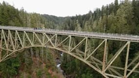 Le High Steel Bridge dans l'État de Washington aux États-Unis. 