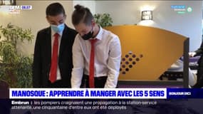 Apprendre à manger avec les 5 sens dans un lycée de Manosque 