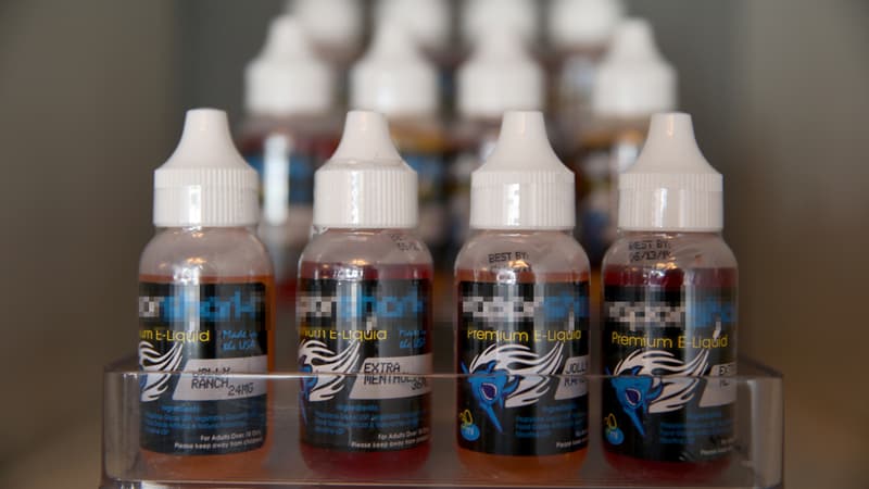 Le produit de recharge pour les cigarettes électroniques est toxique pour la santé s'il est ingéré.