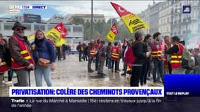 Privatisation: colère des cheminots provençaux