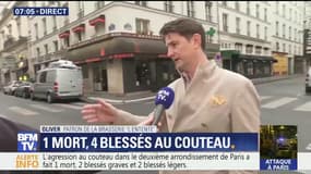 Agression au couteau à Paris: "Il y a eu deux tirs et l'assaillant est tombé"; raconte un témoin