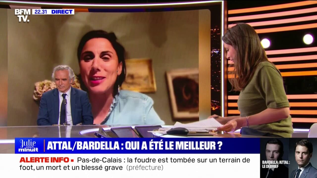 Débat Gabriel Attal / Jordan Bardella "Je trouve que Jordan Bardella a