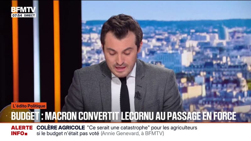 ÉDITO - Budget: "Plus les jours passent, plus on approche d'un passage en force"