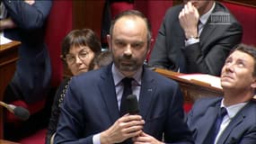 Edouard Philippe devant l'Assemblée nationale. 