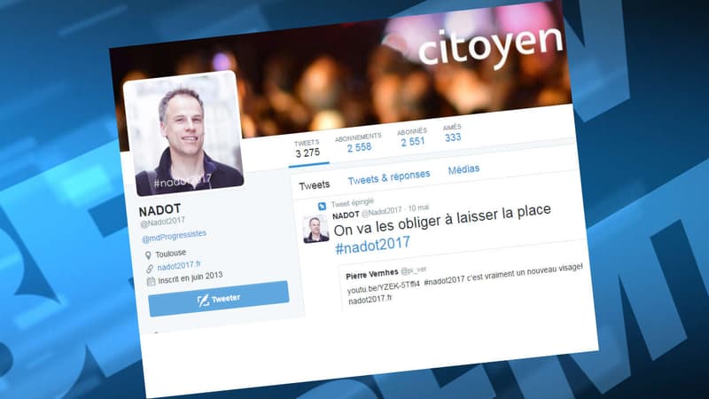Sébastien Nadot, candidat de la société civile en 2017.