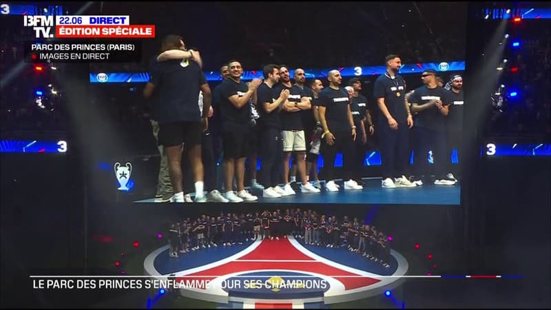 Sacre du PSG: les champions d'Europe font leur entrée au Parc des Princes