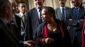 Christiane Taubira en visite dans un tribunal pour mineurs