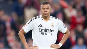 Kylian Mbappé pensif lors du match du Real Madrid contre Bilbao, le 4 décembre 2024