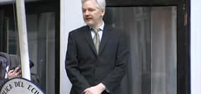 Julian Assange s'exprime au balcon de l'ambassade de l'Equateur à Londres