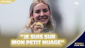 JO 2024 / Triathlon : “Je suis sur mon petit nuage”, réagit Cassandre Beaugrand à son sacre olympique
