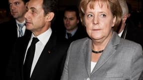 Le dîner entre Nicolas Sarkozy et Angela Merkel qui devait se tenir ce lundi soir à Berlin sur le thème de la gouvernance économique européenne a été reporté au 14 juin. /Photo d'archives/REUTERS/Scanpix/Nikolai Linares
