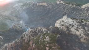 Incendie dans les Alpilles en août 2022