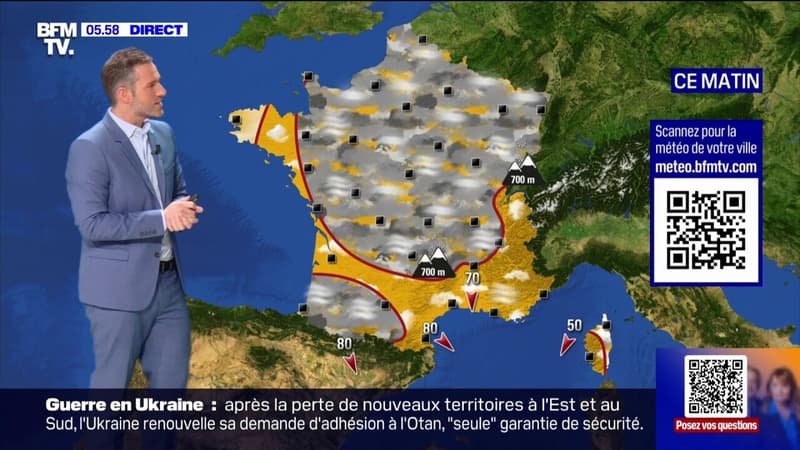 De la grisaille sur le nord-est et l'ouest de la France, avec des températures comprises entre 4 et 17 degrés... La météo de ce mercredi 4 décembre