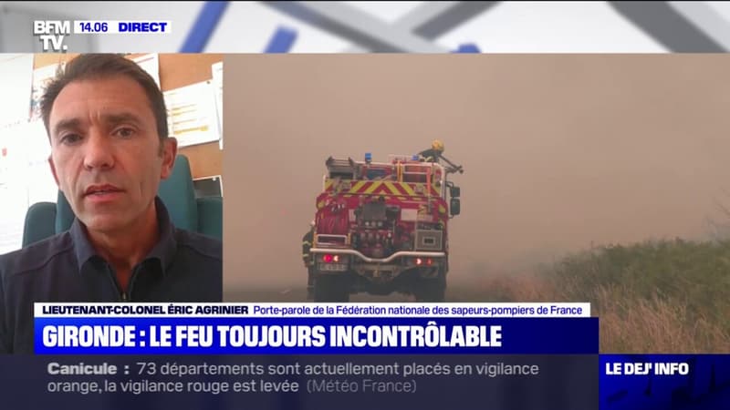 Incendies en Gironde: des feux toujours incontrôlables principalement dus 