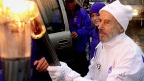 Mike Fremont, porteur de la flamme olympique en 2012