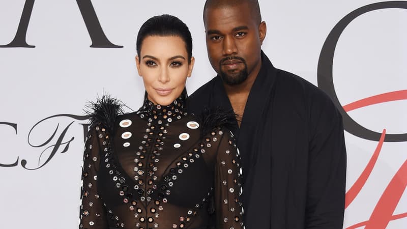 Kim Kardashian et Kanye West à New York en décembre 2015