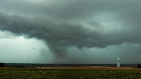 L'orage de ce mercredi après-midi sur les hauteurs de Niederrœdern dans le département du Bas-Rhin.