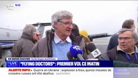 Pont aérien médical à Nevers: "Il va falloir s'organiser pour qu'il y ait un deuxième vol le lendemain", déclare Dr Serge Douvier, gynécologue obstétricien: 