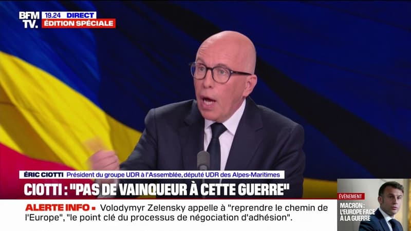 Guerre en Ukraine: Éric Ciotti se dit 