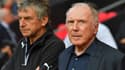 Christian Gourcuff et François Pinault