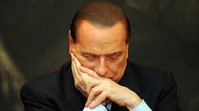 Silvio Berlusconi le 1er février 2012 au Parlement italien à Rome