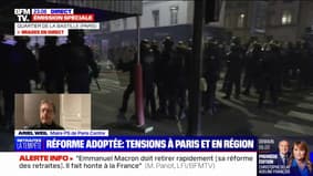 Le maire PS de Paris Centre demande aux manifestants "que leur colère s'exprime d'une autre manière"