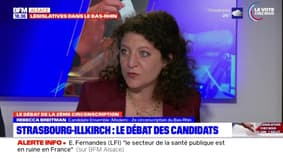 Rebecca Breitman, candidate (Ensemble) de la 2e circonscription du Bas-Rhin, défend le bilan de la majorité présidentielle