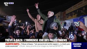 "Ça fait un an qu'on attend ça, personne ne peut ressentir ce que nous ressentons": les Palestiniens exultent à travers la bande de Gaza