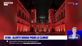 Lyon: des monuments éclairés en rouge pour symboliser l'état d'urgence climatique