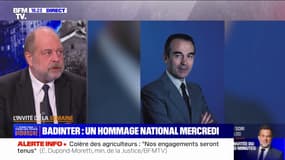 Hommage à Robert Badinter: "C'est une symbolique très, très forte de faire cela Place Vendôme", affirme Éric Dupond-Moretti