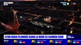 La ville de Lyon plongée dans le noir samedi soir