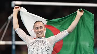 Kaylia Nemour lors des JO de Paris 2024.