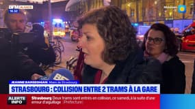 Collision entre deux trams à Strasbourg: la maire Jeanne Barseghian assure qu'il n'y a "pas de morts, pas de personnes en urgence absolue"
